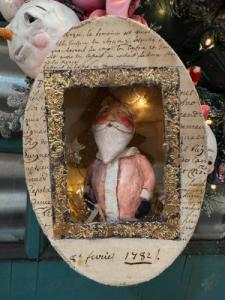 Gilded Santa Shrine Box