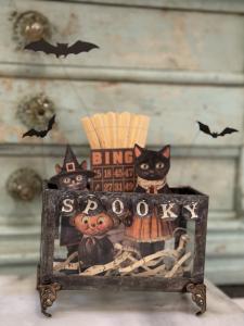 Halloween Black Cat box workshop