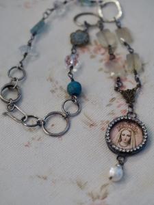 Madonna of the white Party Necklace